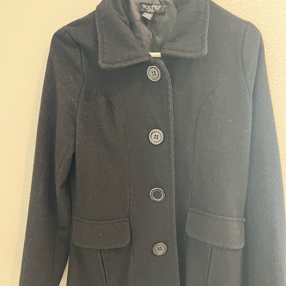 Trench coat black size:M by poetry